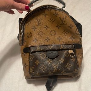 Monogram Mini Backpack in Two-Tone Brown